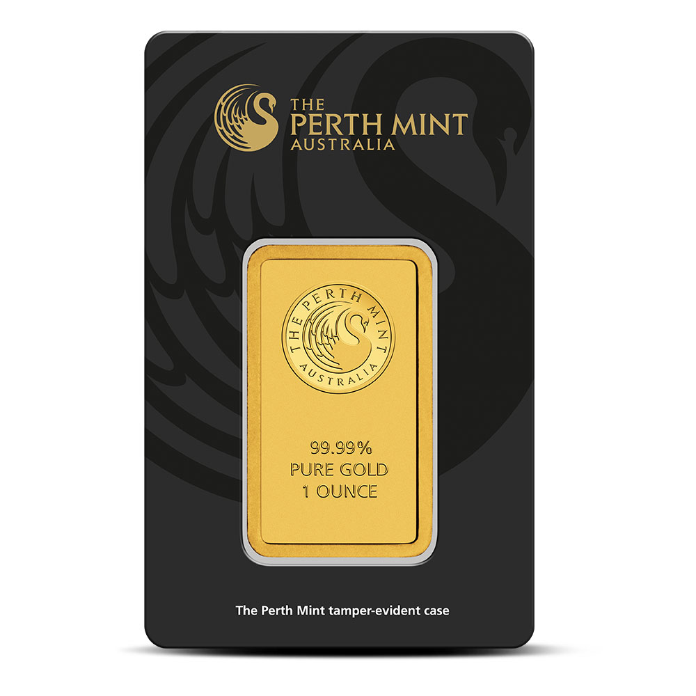1 oz Perth Mint Gold Bar (New w/ Assay)