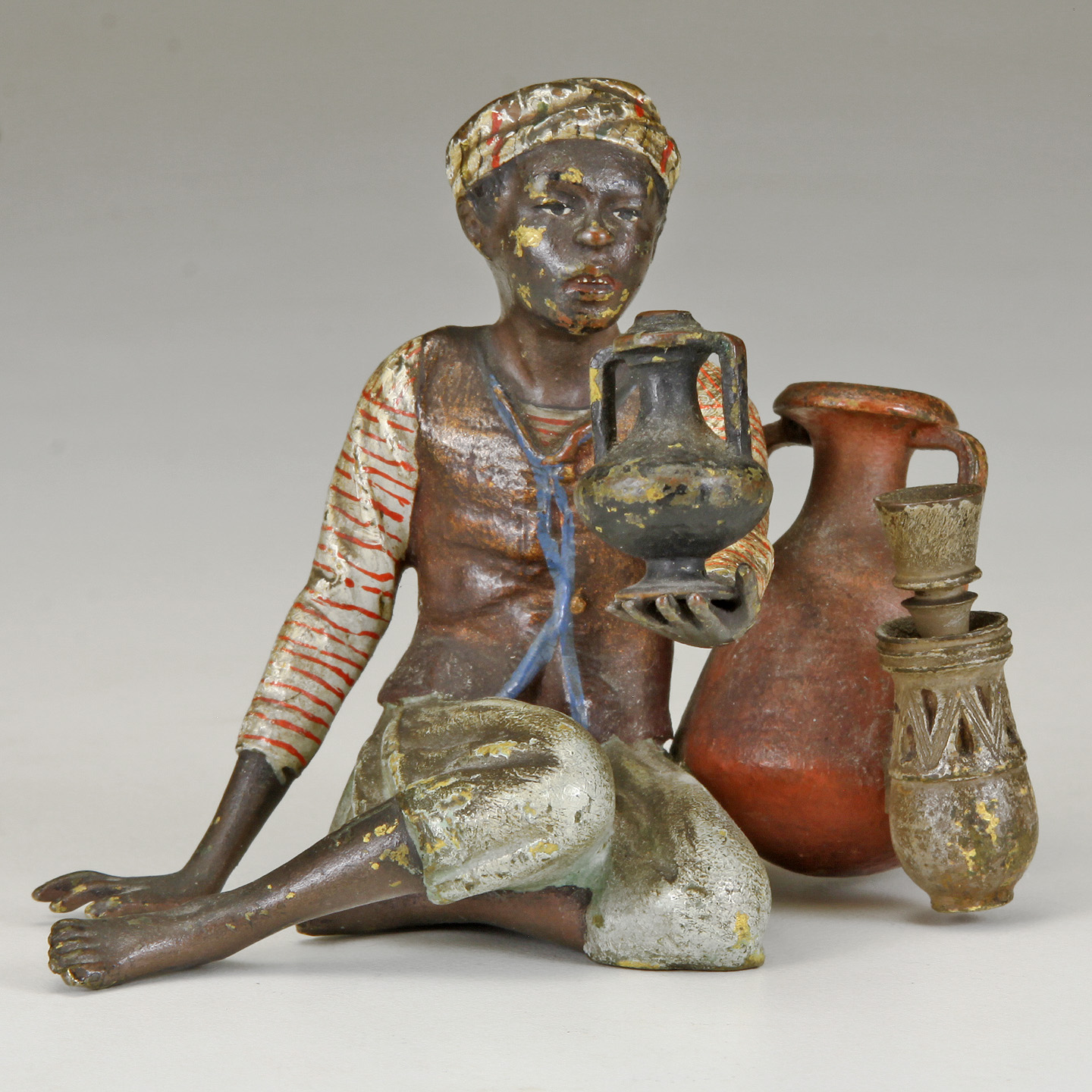 A VIENNESE COLD-PAINTED BRONZE FRANZ XAVIER BERGMAN C1890